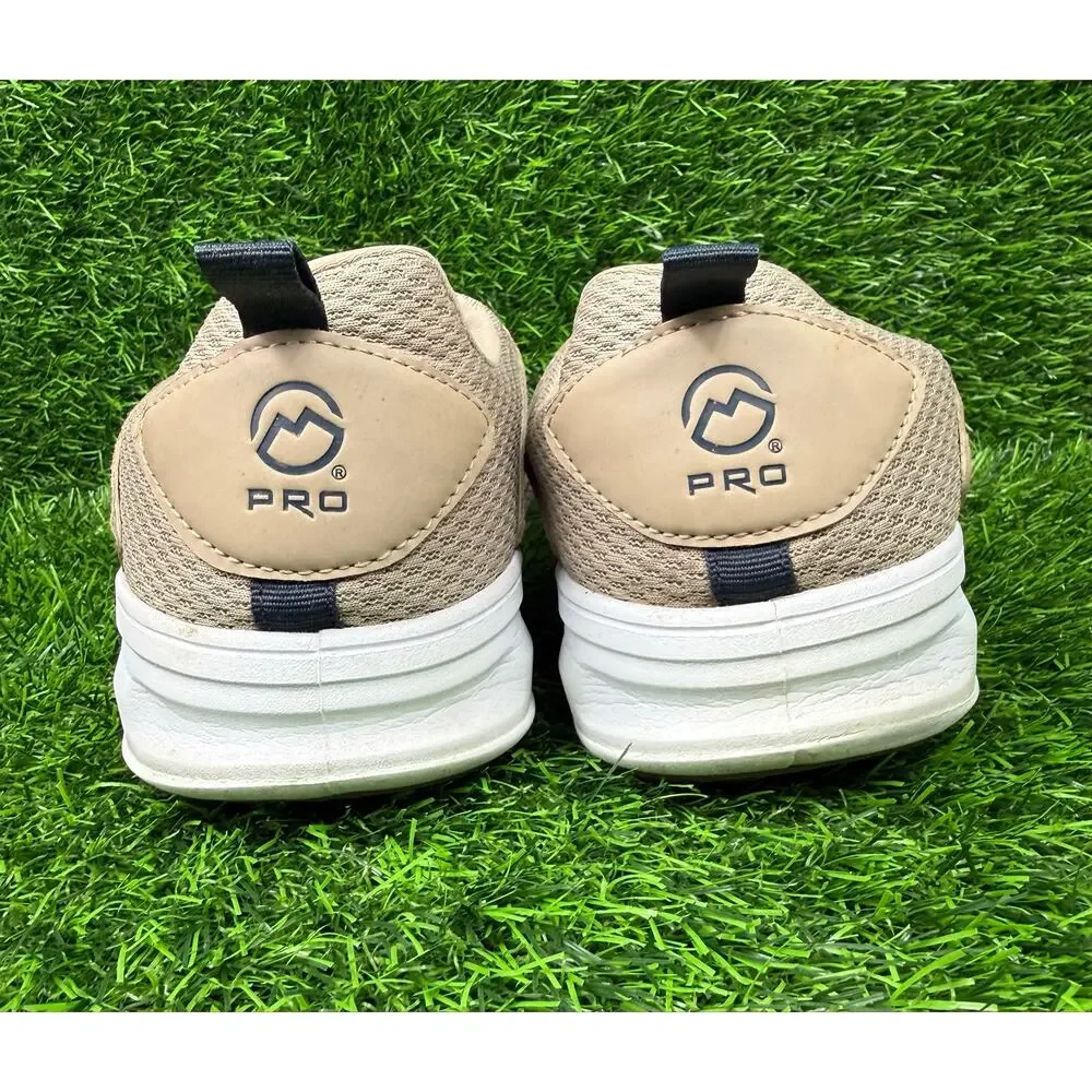 Magellan Outdoors Pro Water Shoes Mens 12D Tan Fishing Hiking Quick Lace Mesh